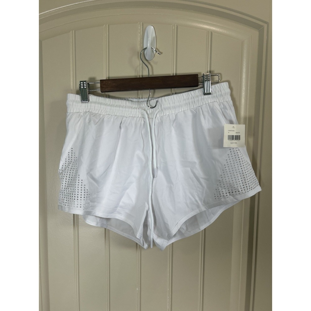 AS Revival Woman's Athletic Shorts Sz XL White Running Workout Drawstrings NWT